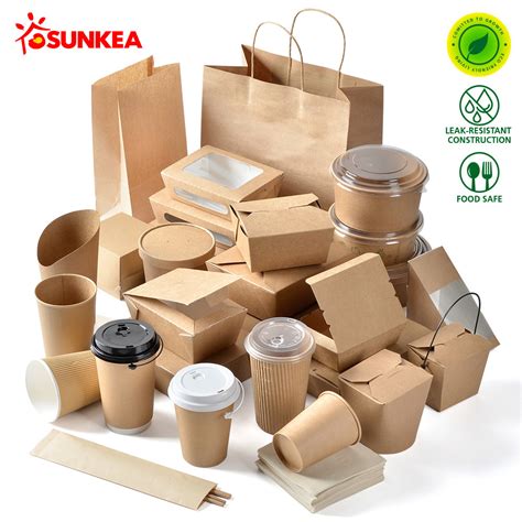 china custom brand printed disposable paper fast food packaging china