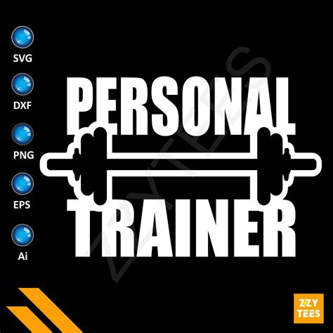 cool personal trainer fitness svg png coach svg trainer etsy