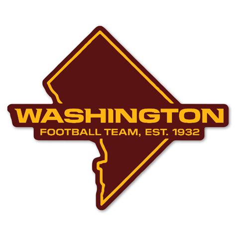 washington football team nfl logo sticker