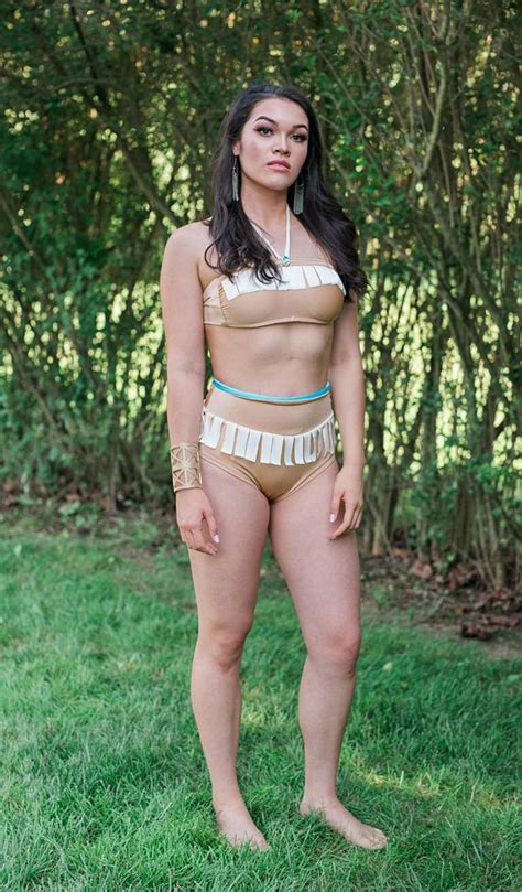 Native American Princess Bikini Set Pocahontas High Waist Fringe
