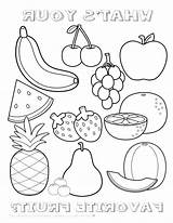 Fruit Coloring Salad Getcolorings Pages sketch template