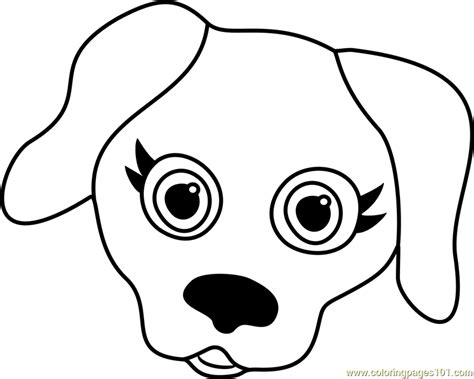 labrador puppy face coloring page  kids  pet parade printable