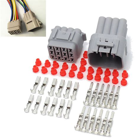 set waterproof connectors  pin  sealed electrical wire connector plug  auto car truck