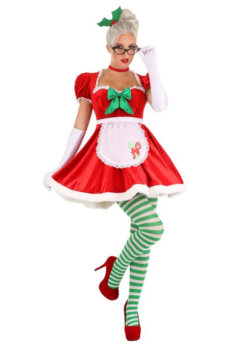 sexy classic mrs claus costume for women