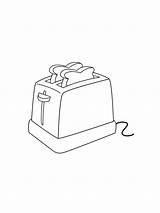 Toaster Coloring Pages Printable sketch template