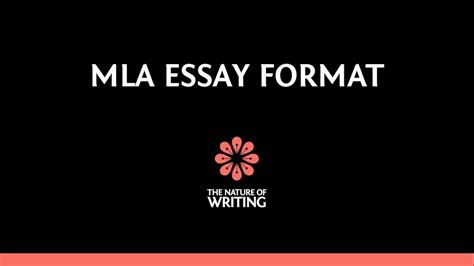 mla essay format  edition youtube