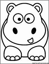 Hippopotamus Hippo Kb sketch template