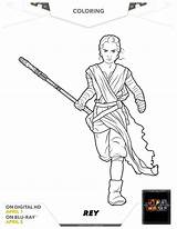 Rey Wars Star Coloring Pages Sheets Visit Choose Board sketch template