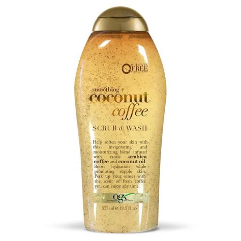 ogx coconut coffee scrub body wash  fl oz