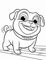 Bingo Coloring Pages Puppy Dog Pals Printable Happy Kids Rolly sketch template