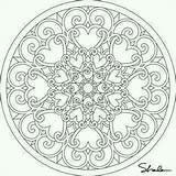 Mandala Mandalas Relajarse Circulares sketch template