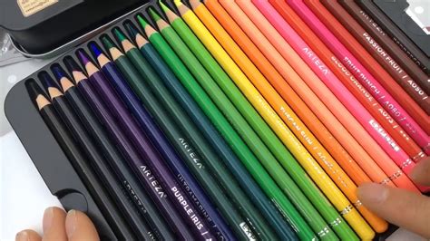 swatching  arteza  colored pencils youtube