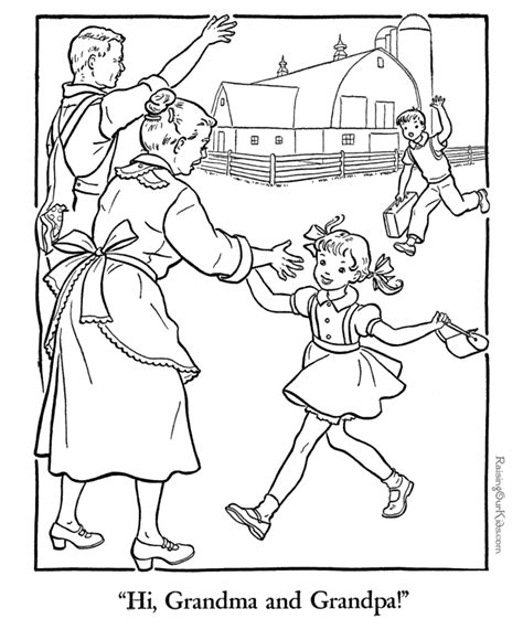 grandparents day printable coloring pages lets celebrate