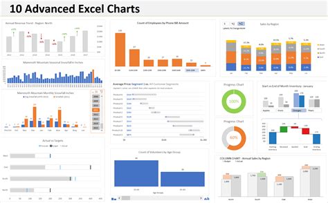 bar chart  excel  multiple data printable form