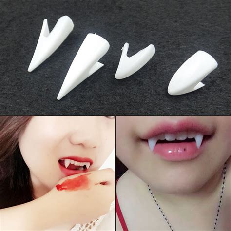 vampire teeth fangs zombie devil tooth halloween party dentures props