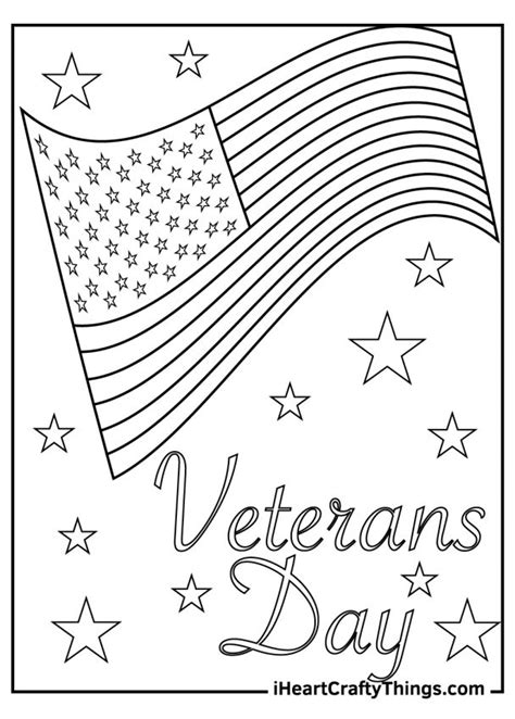 veterans day printable coloring pages customize  print