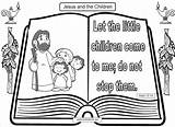 Children Come Let Little Bible Crafts Kids Verse Jesus Coloring Pages Loves School Verses Preschool Craft Sunday Printable Choose Board sketch template