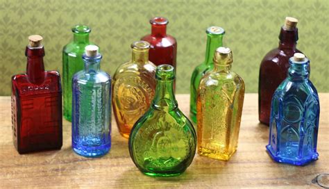 wheaton glass miniature bottle miniature bottles  glass bottles