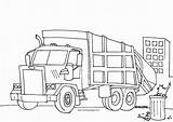 Truck Coloring Garbage Trash Pages Drawing Kids Plow Colouring Trucks Fire Printable Ausmalen Print Peterbilt Kinder Für Tonka Zum Boat sketch template