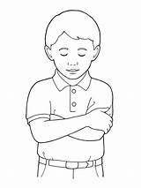 Praying Lds Clipart Arms Bowing Fiverr Drawings sketch template