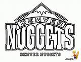 Coloring Nuggets Denver Pages Logo Nba Sports Printable Nike Teams Basketball Cavaliers Clipart Drawing Cleveland Cavs Warriors Golden State Team sketch template