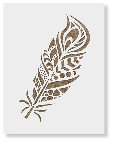 feather stencil printable web       printable turkey