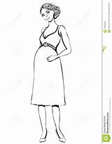 Pregnant Embarazada Enceinte Incinta Zwart Wit Fumetto Schizzo Coloritura Grossesse Negro Schets Kleuring Zwangere Verwachtend Vectortekening sketch template