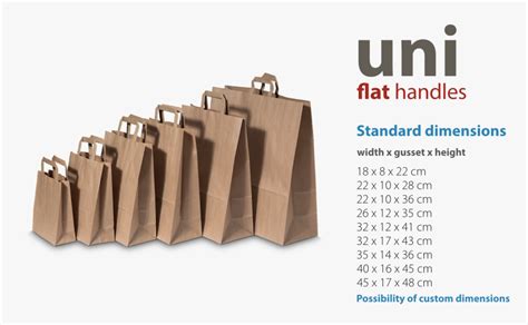 standard size paper bag size chart literacy basics