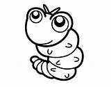 Para Gusano Colorear Worm Dibujo Dibujos Coloring Happy Animales Feliz Insects Coloringcrew Worms Animals Animal Drawings Pages sketch template