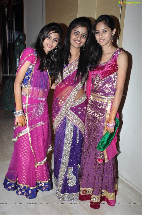 South Indian Half Saree Girls Tamil Saree Auntys