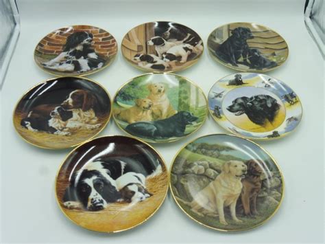 franklin mint  franklin mint plates depicting dogs porcelain catawiki