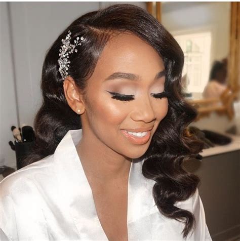 Wedding Day Black Bride Hairstyles With Veil On Stylevore