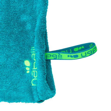 soft microfiber hair towel blue decathlonbb