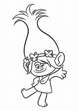 Trolls Poppy Pages Coloriage sketch template
