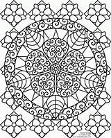 Coloring Pages Fractals Printable Popular sketch template