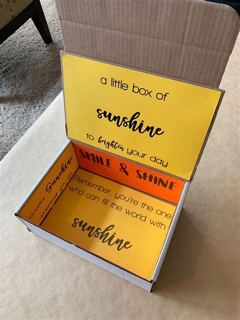 care package   box  sunshine   box  sunshine care