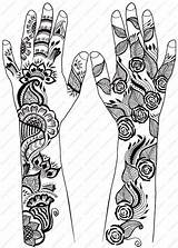 Mehndi Designs Arabic Gulf Fancy Henna Hands Styled Modish Easy Bridal Hand Latest Back Juegos sketch template