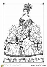 Coloriage Antoinette Reine Hugolescargot Roi Reines Rois Imprimer sketch template