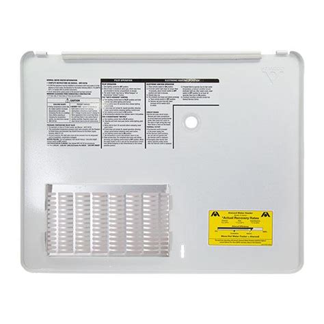atwood rv hot water heater door  gallon white recpro