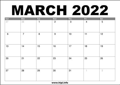 blank march  calendar printable  dwsldod aall  calendar