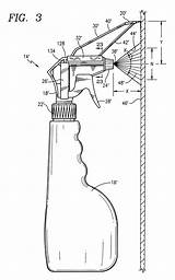 Patents Bottle Spray Drawing sketch template