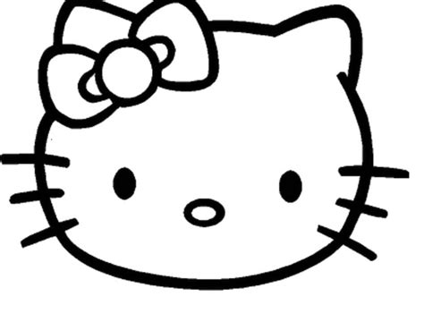 kitty face coloring page  kitty  kitty bow