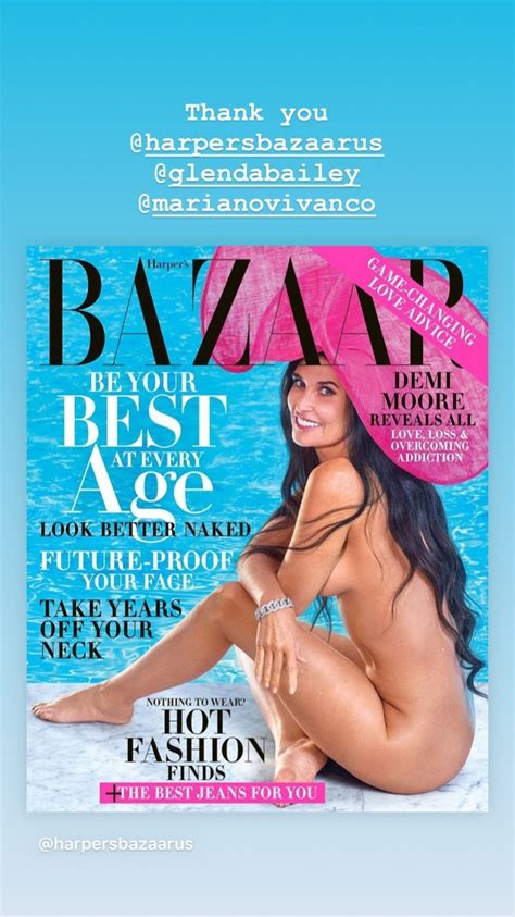Demi Moore Nude For Harper S Bazaar 2019 4 Pics The Fappening