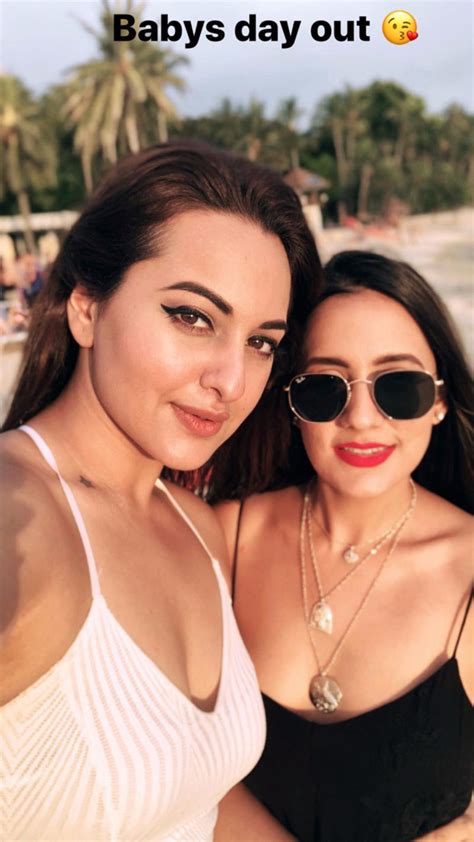 check out sonakshi sinha plays volleyball with friends during her