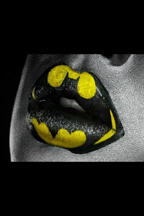 Batlips Superhero Makeup Lipstick Art Lip Art