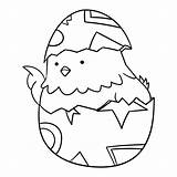 Easter Chicks Coloring Chick Pages Outline Printable Template Printablee Colouring Via sketch template