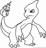 Pokemon Charmeleon Charmander Coloring Pages Evolution Printable Color Pokémon Print Getcolorings Kids Coloringpages101 Getdrawings sketch template