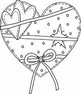 Coloring Pages Hearts Embroidery Primitive Valentines Fringe Prim Freebie Crafts Sentiment Patterns Book Sheets Valentine Beyond Shape Heart Pattern Stamps sketch template