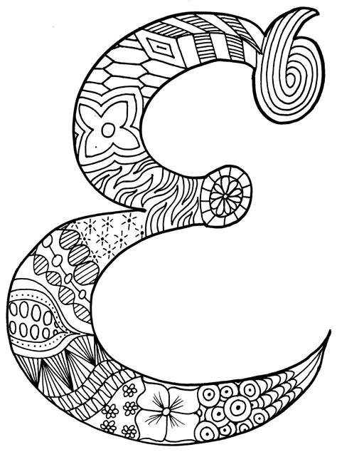 coloring pages  letter