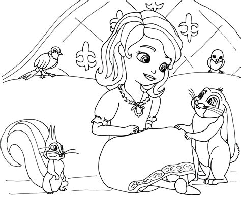 sofia the first coloring pages sofia the first coloring page with